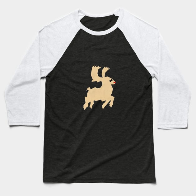 Deer Baseball T-Shirt by rafaelijarmo